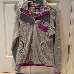 Womens Patagonia fleece quarter button up